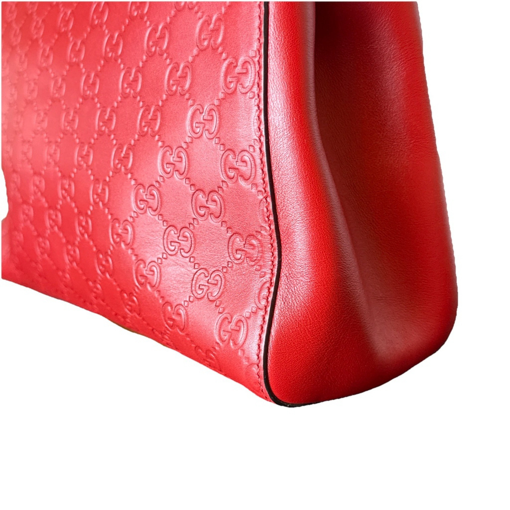 Gucci Red Guccissima Apollo Leather Bag - Picture 5 of 12